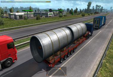 Oversized Trailers - Full Extreme in Traffic ETS2 1.39.x