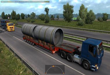 Oversized Trailers - Full Extreme in Traffic ETS2 1.39.x