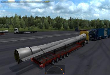 Oversized Trailers - Full Extreme in Traffic ETS2 1.39.x