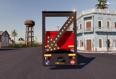 Public works Rear Sign For Trucks v1.0