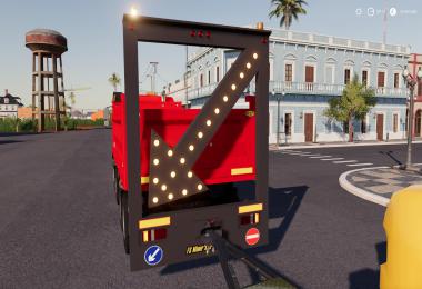 Public works Rear Sign For Trucks v1.0