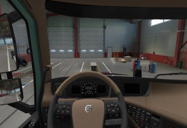 Brown Interior for VOLVO FH16 2012 v1.0