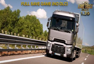 Full Save Game ETS2 (NO DLC) MPModsDL 1.39