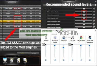 PW Engines Classic Sounds Pack v1.3 para ETS2 1.39.x