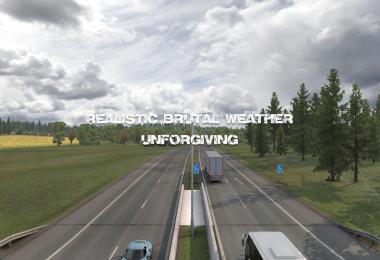 Realistic Brutal Weather Unforgiving ETS2 v1.0