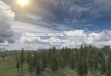 Realistic Brutal Weather Unforgiving ETS2 v1.0