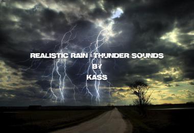 Realistic Rain & Thunder Sounds ETS2 v3.7