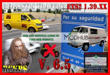 Realistic Traffic v6.5 For ETS2 1.39