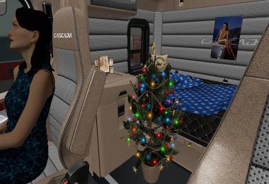 Beige Interior for Freightliner Cascadia 2019 v0.9