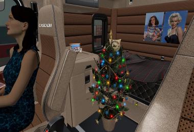 Beige Interior for Freightliner Cascadia 2019 v0.9