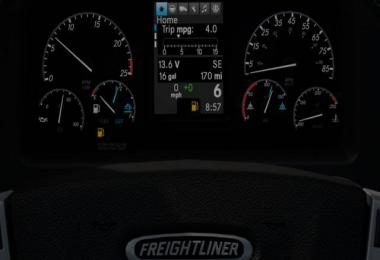 Cascadia ETS2 Dashboard Fuel Level Display v1.0