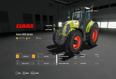 Claas Axion 800 Serie v2.0.0.0