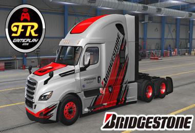 Freightliner Cascadia Bridgestone skin v1.0