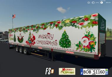 FS19 Trailer Merry Christmas By BOB51160 v1.0.0.0