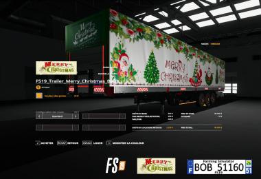 FS19 Trailer Merry Christmas By BOB51160 v1.0.0.0