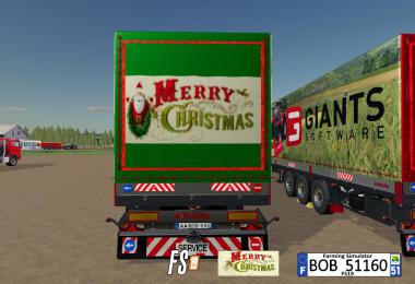 FS19 Trailer Merry Christmas By BOB51160 v1.0.0.0