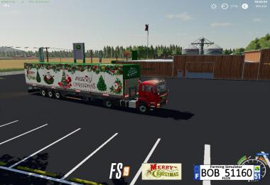 FS19 Trailer Merry Christmas By BOB51160 v1.0.0.0