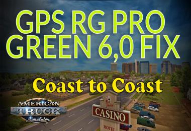 GPS RG PRO GREEN FIX Coast to Coast v6.0