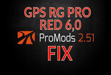 GPS RG PRO RED Promods FIX v6.0