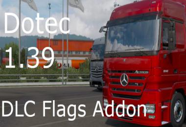 MERCEDES-BENZ ACTROS MP2 DLC Flags ADDON v1.0