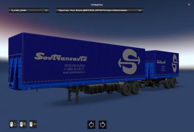 Pack double trailers for the map Russian open spaces v9.0