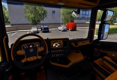 Scania Next Gen R and Black Yellow Interior 1.39