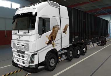 SKIN VOLVO FH16 2012 8X4 AGUIA 1.39