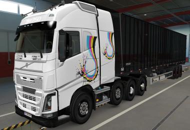 SKIN VOLVO FH16 2012 8X4 AQUARELA 1.39