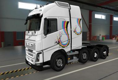 SKIN VOLVO FH16 2012 8X4 AQUARELA 1.39