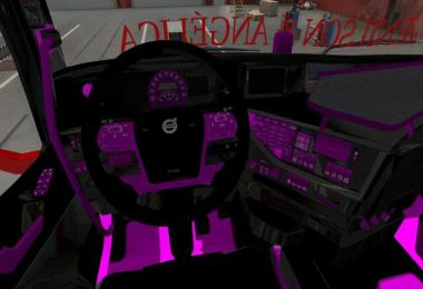 VOLVO FH16 2012 PINK - Black INTERIOR 1.39.x