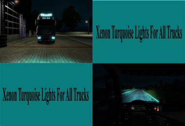 Xenon Turquoise Lights for all Trucks v1.0