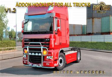 Addon Hookups For All Trucks Mod For ETS2 Single-Multiplayer v1.2