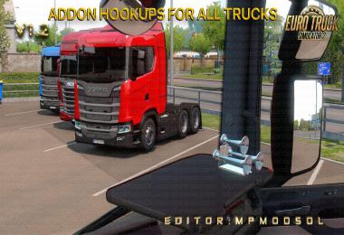 Addon Hookups For All Trucks Mod For ETS2 Single-Multiplayer v1.2