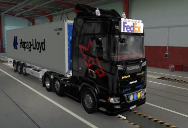 BIG LIGHTBOX SCANIA R AND S 2016 FEDEX 1.39