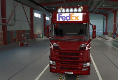 BIG LIGHTBOX SCANIA R AND S 2016 FEDEX 1.39