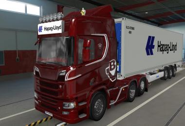 BIG LIGHTBOX SCANIA R AND S 2016 HAPAG LLOYD WHITE 1.39