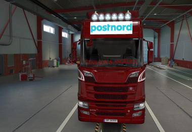 BIG LIGHTBOX SCANIA R AND S 2016 POSTNORD 1.39