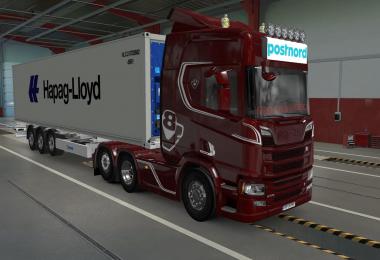 BIG LIGHTBOX SCANIA R AND S 2016 POSTNORD 1.39