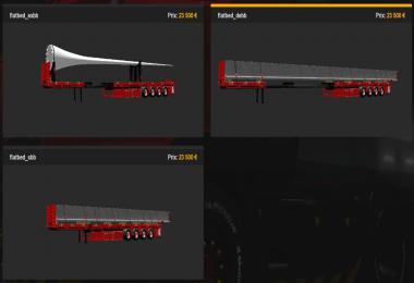 Flatbed 2x extendable version and loading 1.39