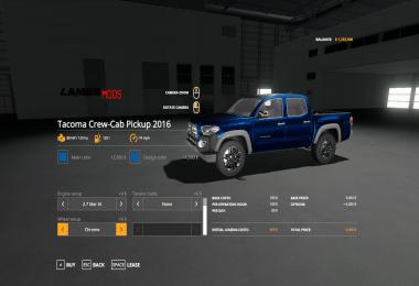 FS19 Toyota Tacoma v1.0.0.1