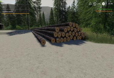 Full Length Spruce Logs By Stevie