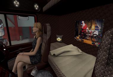 Interior for DAF XF 105 Mahogany v1.1