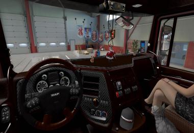 Interior for DAF XF 105 Mahogany v1.1