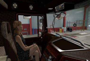 Interior for DAF XF 105 Mahogany v1.1