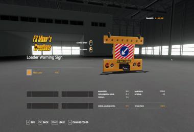 Rear Warning Sign For Wheel Loaders V1.1