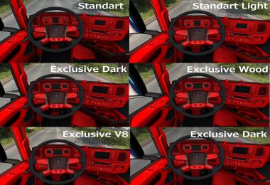 Red and Black Interior for Scania v1.0