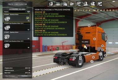 Scania 730HP Engine For All Trucks Mod v1.0 For ETS2 Multiplayer 1.39