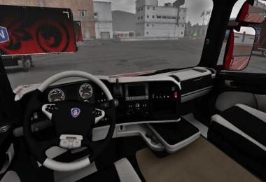 Scania R Black-White Interior 1.39