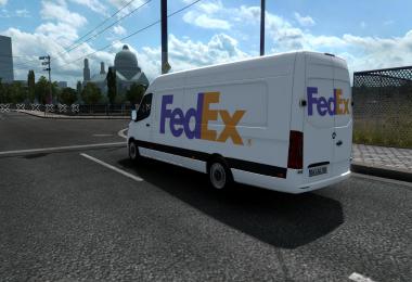 SKIN MERCEDES-BENZ SPRINTER 2019 FEDEX 1.39