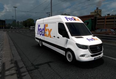 SKIN MERCEDES-BENZ SPRINTER 2019 FEDEX 1.39